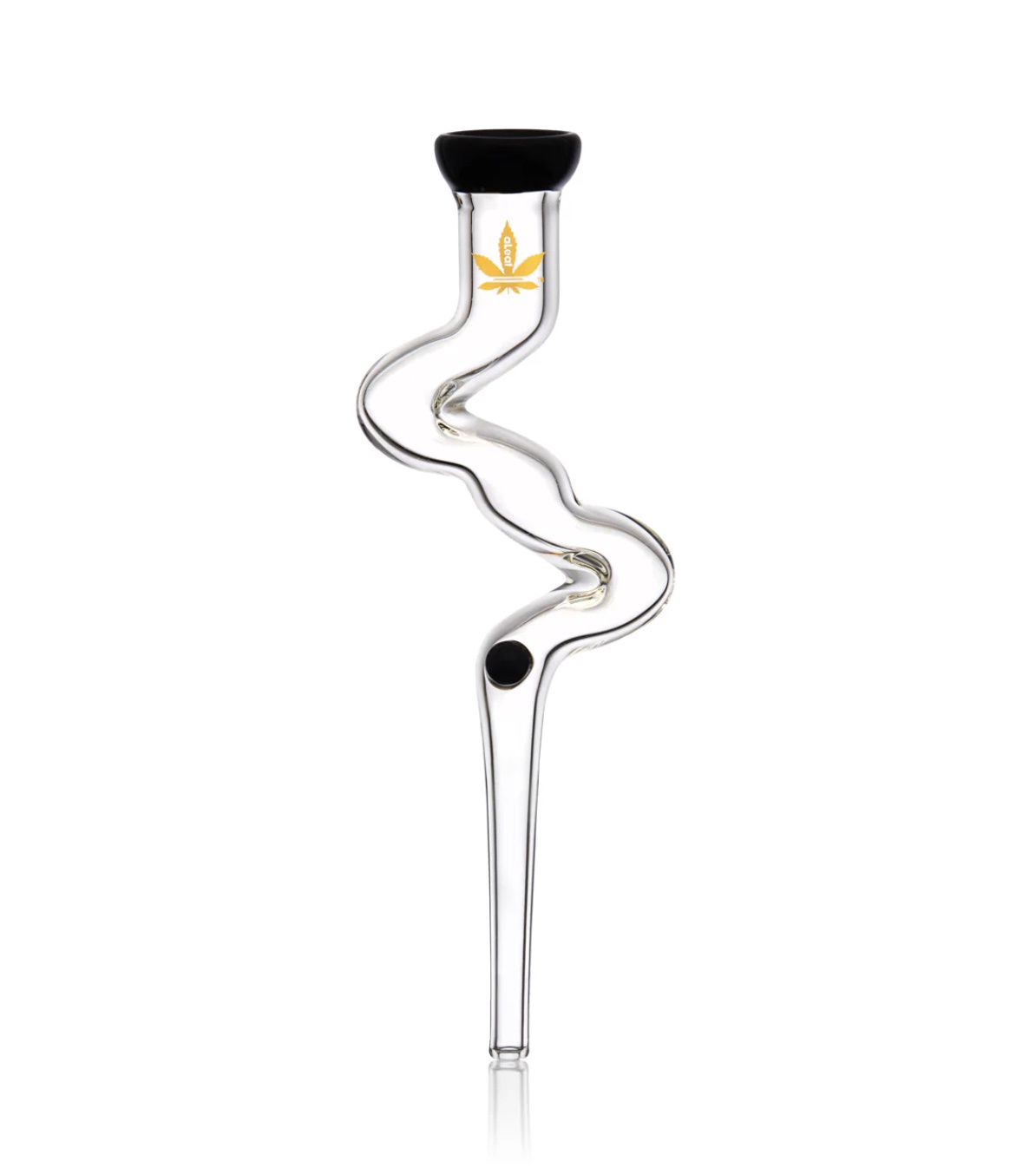 AL Glass Straw Winding 8" / Clear Black